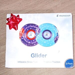 Monsoon Glider Inflatable Snow Tubes in Purple and Blue